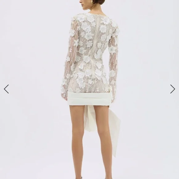 Rachel Gilbert London Bow Mini Dress - Picture 3 of 6